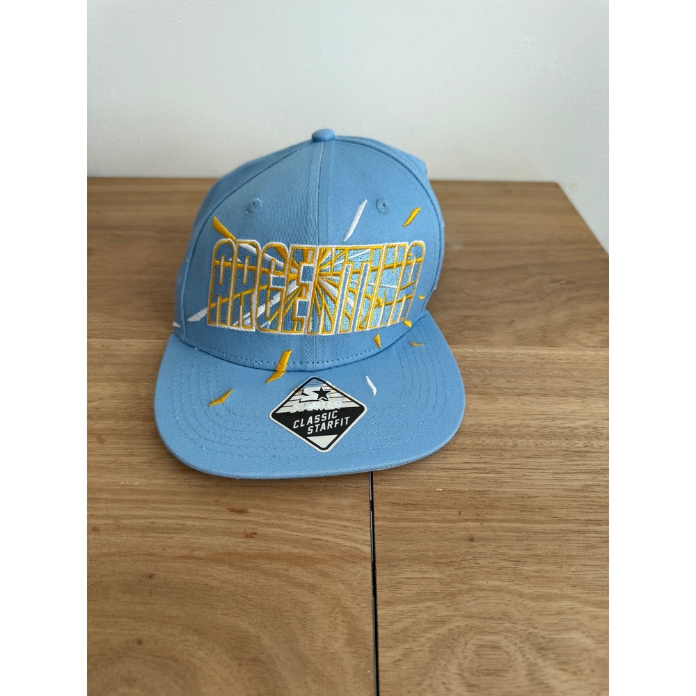 Starter Argentina Snapback Hat Light Blue Classic Starfit Mens Flag Cap One Size